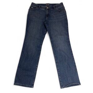 Lee Women's Size Flex Motion Regular Fit Straight Leg Jean Royal Chakra 16